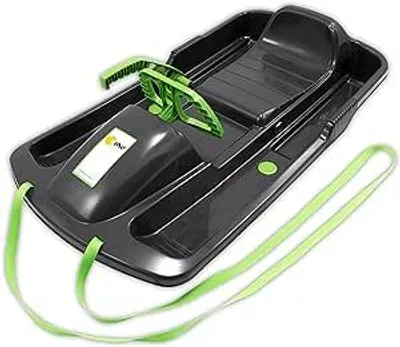Produktbild von KHW | Lenkbob Snow Fox | Anthrazit | 95 cm | | inkl. Zugseil | ausgefeiltes Lenksystem | kälte- und lichtbeständiger Kunststoff | Germany