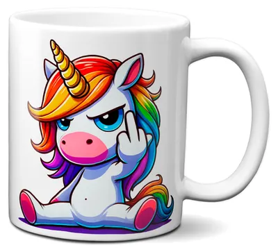 Produktbild von TassenKing Tasse Einhorn Mittelfinger Tasse Kaffee Tee Becher Büro Arbeit Einhorntasse Arbeitskollegin Frauen Kollegin Freundin lustig Bürotasse Geschenk Geburtstag Spruch verrückt