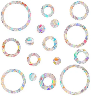Produktbild von 128 Regenbogen Raamstickers, Vogelbescherming, Elektrostatische Adsorptie