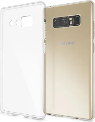 Image de Coque NALIA « GLAZE » pour Samsung Galaxy Note 8 - Coque de protection en TPU transparent, anti-jaunissement, fine et légère - Coque de téléphone portable transparente