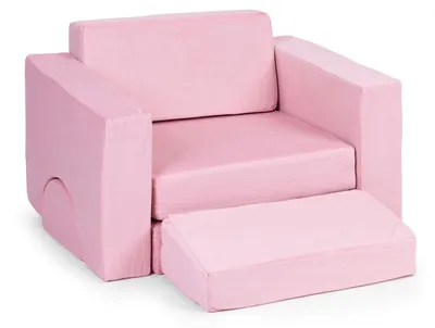 Zdjęcie produktu dla EcoToys TMSRT-13 Modułowa rozkładana sofa dla dzieci, 2-osobowa, 8 poduszek, różowa