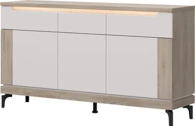 Produktbild von Aston An03 Kommode 157X89X39 Cm Sideboard Eiche Cremona/Kaschmir