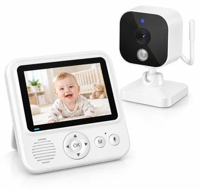 Produktbild von Babyphone mit Kamera ohne WLAN, 720p 2,8 Zoll Display, VOX, Nachtsicht, 4-fach Zoom, Bewegungserkennung, Gegensprechfunktion