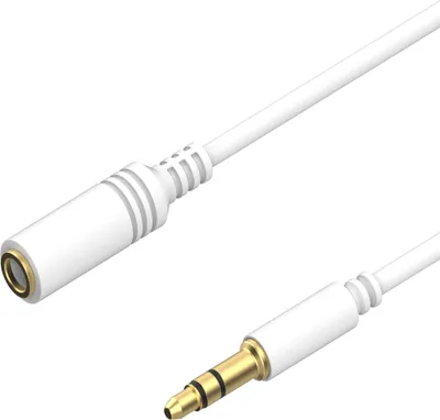 Produktbild von Shiverpeaks Audio Klinkenkabel 3,5mm Mini flex. weiß 1,5m
