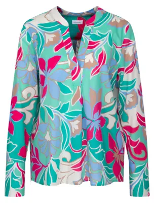 Productafbeelding van Seidensticker damesblouse - tuniek - regular fit - gemakkelijk te strijken - opstaande kraag - losvallend