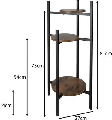 Produktbild von Stehender Blumenständer 80cm Ruhhy 25627