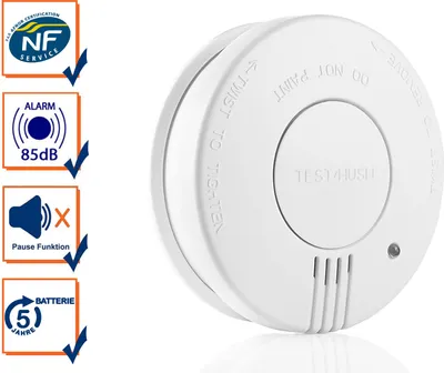 Produktbild von Smartwares FSM-11516 Rauchwarnmelder, Photoelektrischer Reflexionsmelder, Kabellos, Weiß, Haus, Büro, 85 dB, 3 m