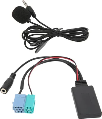 Zdjęcie produktu dla Samochodowy moduł Bluetooth Kabel audio Aux Mikrofon Port MINI ISO do stereo Port 8PIN 6PIN