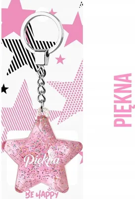 Zdjęcie produktu dla Brelok gwiazdka Piękna - Be-Happy Gifts