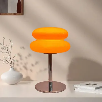 Produktbild von Pilz Bedside Lampe,Mushroom Lamp-Pilzlampen,Led Nachttischlampe,Dimmbare Retro Nachtlicht,Tischleuchte für Wohnzimmer,Schlafzimmer,Nachttisch,orange