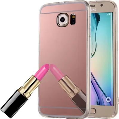 Produktbild von Samsung Galaxy S6 Handy Hülle Spiegel Mirror Soft-Case Schutz-Cover Rose Gold
