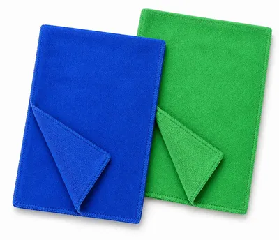 2 Baumwoll-Reinigungstücher, ultra-absorbierend, fusselfrei