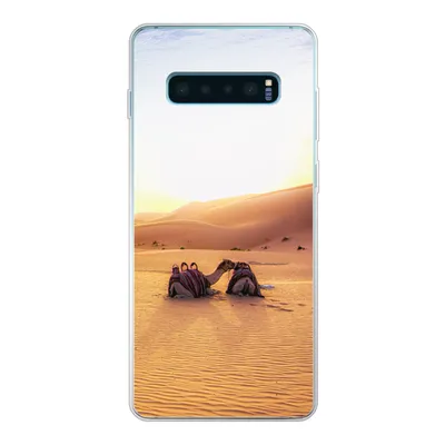 Produktbild von MuchoWow® Handyhülle Schutzhülle Hülle für Samsung Galaxy S10 Plus Kamel - Wüste - Sand Silikon Softcase Handy Hülle - Schutzhülle