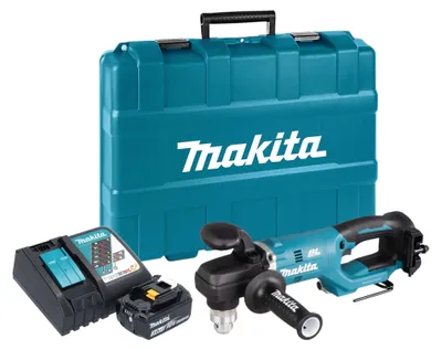 Obrázek produktu pro Makita DDA 450 RF1K Akumulátorová úhlová vrtačka 18 V 70 Nm bez kartáčů + 1x akumulátor 3,0 Ah + nabíječka + kufr