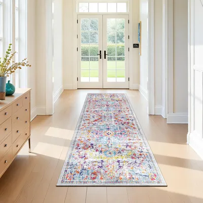 Boho-Läufer, antislip, waschbar, 80 x 200 cm