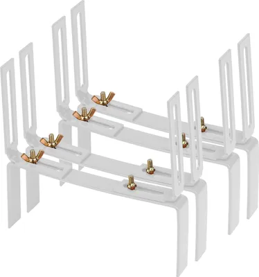 Produktbild von BigDean 4 Stück Blumenkastenhalter weiß Standard H-Form Kasten Halter Balkonkastenhalter