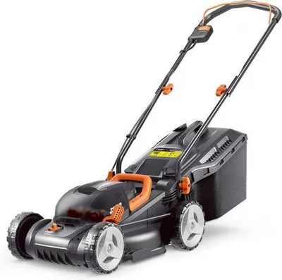 Obrázek produktu pro Sekačka na trávu, šířka 34 cm, 40 V, 2 baterie 4 Ah, černá