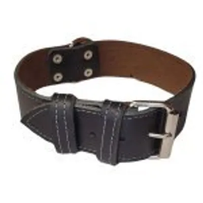 Produktbild von Palkar Lederhalsband für Hunde 80 cm x 40 mm schwarz