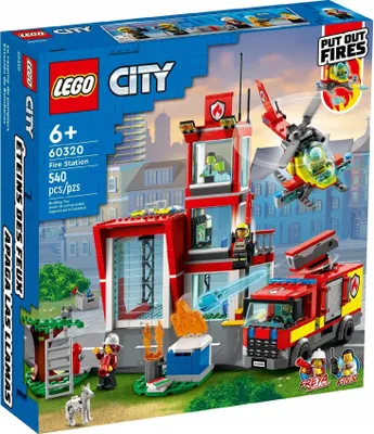 Zdjęcie produktu dla LEGO City Remiza strażacka, Zestaw do budowania, 6 lat(a), Plastik, 540 szt., 1,35 kg