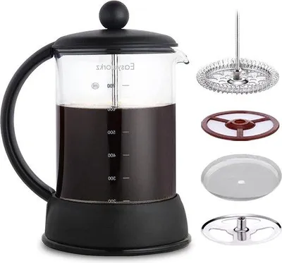 Immagine prodotto di Caffettiera francese da 800 ml in vetro resistente al calore, nera