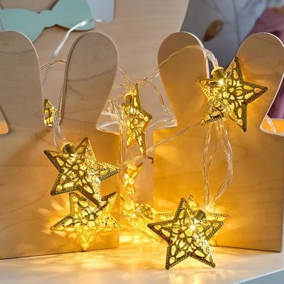 Obrázok produktu pre Svetelná reťaz LED, 7 m, hviezdy