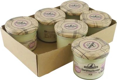Produktbild von Knoblauchcreme Pur von Spreewald-Rabe 6er Set (6 Gläser à 100 g)