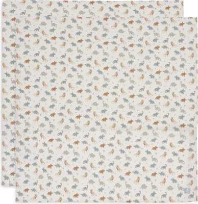 Produktbild von Jollein Roarsome Large Multituch - 2 Pack - 115 x 115 cm - Hydrophil | Großes hydrophiles Tuch