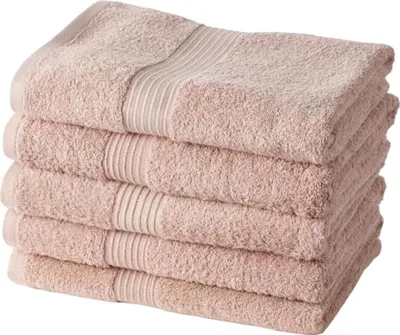 Zdjęcie produktu dla Zestaw prosoape Today, 100% bumbac, 70x130cm, roz, 5 bucati