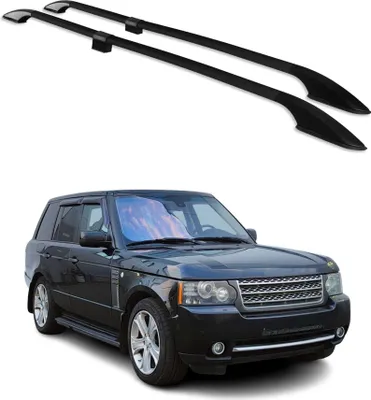 Image de Barres de toit longitudinales pour Range Rover L322 2003-2012 Alu Noir