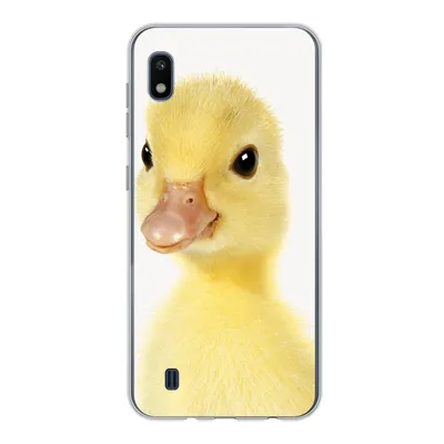 Produktbild von MuchoWow® Handyhülle Schutzhülle Hülle für Samsung Galaxy A10 Ente - Küken - Süß - Kinder - Mädchen - Jungen Silikon Softcase Handy Hülle - Schutzhülle