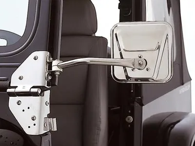 Zdjęcie produktu dla Lusterka boczne Zestaw lusterek ze stali nierdzewnej Jeep CJ Wrangler YJ