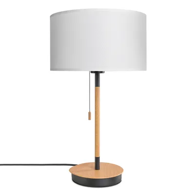 Produktbild von Stehleuchte Wohnzimmer Stoffschirm Tischlampe Textil Schirm E27 Nachtlicht