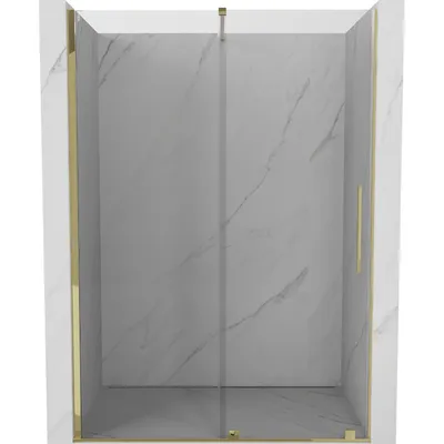 Obrázok produktu pre Mexen Velar posúvacie sprchové dvere 140 cm, Priehľadné, zlaté - 871-140-000-01-50