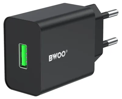 Zdjęcie produktu dla Bwoo Ładowarka Sieciowa Cda249 Usb 2,4A Czarna
