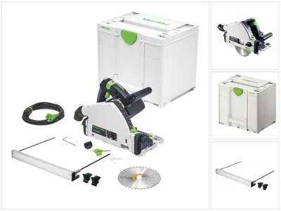 Image de Festool TS 55 FEBQ-Plus-PA Scie plongeante 1200 W 160 mm + guide parallèle PA-TS 55 + Systainer