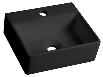 Produktbild von Sapho GIULIA Keramik-Waschtisch 33,5x29 cm, Schwarz matt