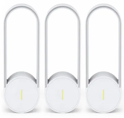 Produktbild von Steckdosen Luftreiniger 3er Set, Negativionen Ionisator für Raumluft, kompakt, leiser Betrieb, bis 2W Stromverbrauch