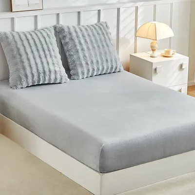 Obrázek produktu pro Omgoods - Fleecová přikrývka 180 x 200 cm s 2 povlaky na polštáře 65 x 65 cm