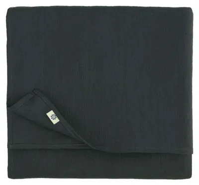 Leinen Tischdecke Hygge Schwarz 140x250 cm rechteckig waschbar
