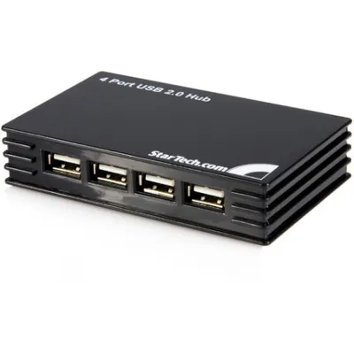Produktbild von StarTech.com ST4202USBGB, USB 2.0 Type-B, USB 2.0, 480 Mbit/s, Schwarz, Kunststoff, Leistung