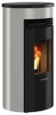 Produktbild von Oranier | Pelletofen | Sando 50 | 8 kW | Stahl Schwarz, Taupe