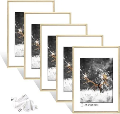 Productafbeelding van Famanu fotolijst set - wanddecoratie, 5 foto's