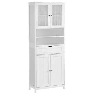 Produktbild von VASAGLE Badezimmerschrank, Badschrank, Aufbewahrungsschrank mit verstellbaren Ablagen, Schublade, offenen Fächern