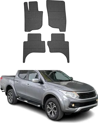 Obrázok produktu pre 2015-2019 Fiat Fullback Double Cab Podlahové rohože gumové čierne 4 ks
