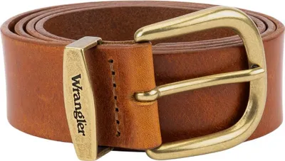 Zdjęcie produktu dla WRANGLER - Pasek męski - 100% skóra - Prosty pasek - Kolor: Cognac