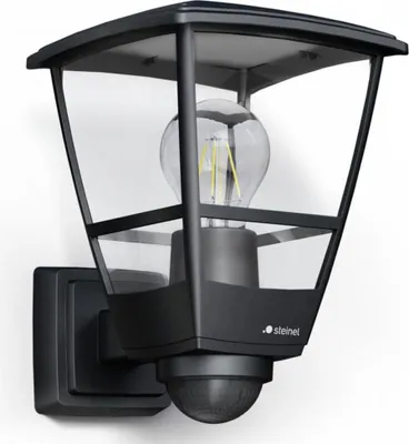 Zdjęcie produktu dla Lampa zewnętrzna Steinel L 10 S czarna z czujnikiem ruchu