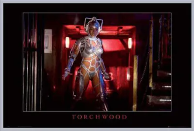 Image de Torchwood - Affiche - Cyberwoman + cadre interchangeable, Shinsuke® Maxi en plastique argenté, vitre en acrylique