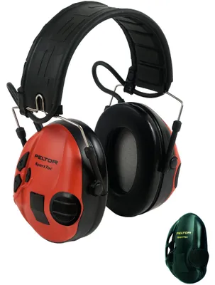 Gehörschutz-Headset, 26 dB, rot/schwarz, klappbar