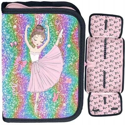Produktbild von Paso Federtasche Balerina Doppelklappe für Mädchen