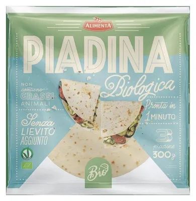 PIADINA TRADYCYJNA BIO (3 szt.) 300 g - ALIMENTA